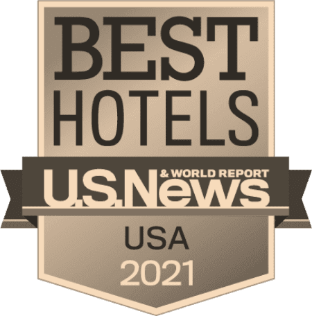 U.S. News & World Resort Best Hotels USA 2021 Logo