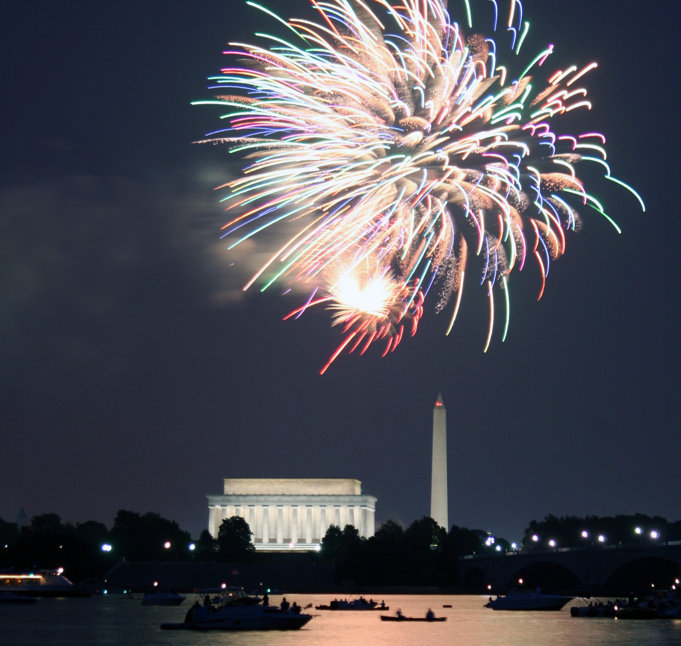fourth of july fireworks in washington dc